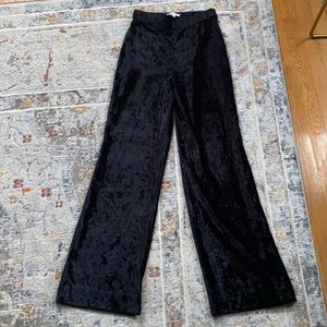 & Other Stories black crushed velvet pants - small size 2